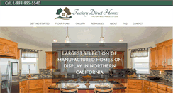 Desktop Screenshot of factorydirecthomes.com